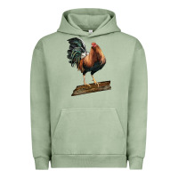 Pigment Oil Green american game rooster standing Urban Hoodie - LillyAllenDesigns
