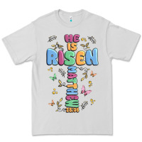 Dove Grey he is risen cross Premium Tee - MaliasSmallBusiness
