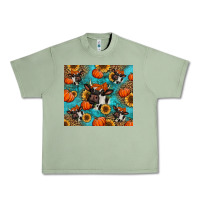 Oil Green autumn pumpkins holstein cow Urban Heavy Tee - Jasminsmagicworld