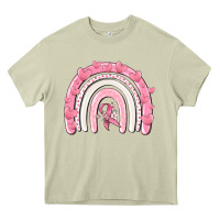 Mossy breast cancer  rainbow Heavy Core Tee - MaliasSmallBusiness