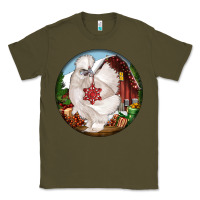 Army Green silkie chicken christmas Classic Tee - LillyAllenDesigns