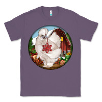 Lavender silkie chicken christmas Classic Tee - LillyAllenDesigns