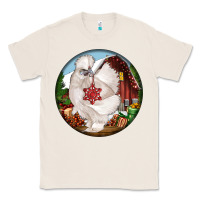 Natural silkie chicken christmas Classic Tee - LillyAllenDesigns