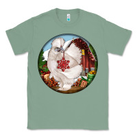 Sage silkie chicken christmas Classic Tee - LillyAllenDesigns