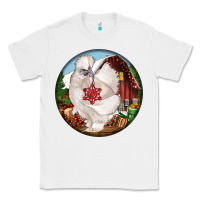 White silkie chicken christmas Classic Tee - LillyAllenDesigns