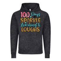Vintage Black 100 days of sparkle learning and loughs Vintage Hoodie - Artiststas