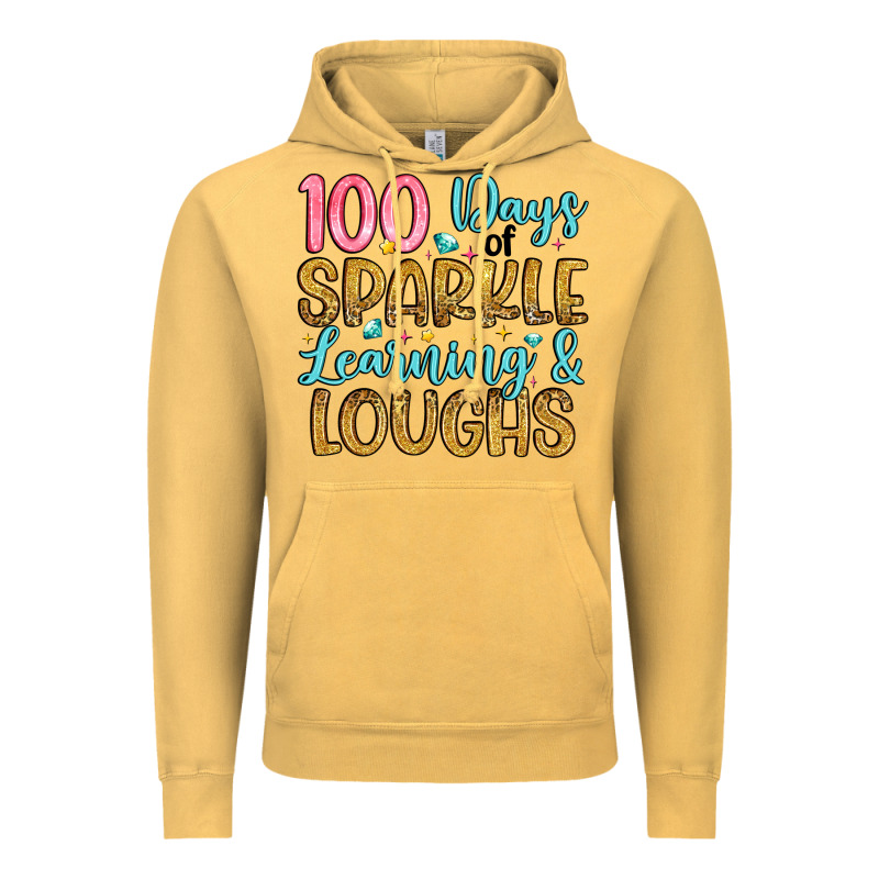 100 Days Of Sparkle Learning And Loughs Vintage Hoodie by Artiststas | Teevron