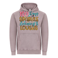 Vintage Zinc 100 days of sparkle learning and loughs Vintage Hoodie - Artiststas
