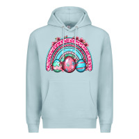Blue Mist Easter eggs rainbow Premium Hoodie - OliviaCreatesArt