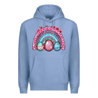 Colony Blue Easter eggs rainbow Premium Hoodie - OliviaCreatesArt