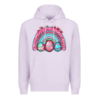 Lilac Easter eggs rainbow Premium Hoodie - OliviaCreatesArt