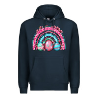 Navy Easter eggs rainbow Premium Hoodie - OliviaCreatesArt