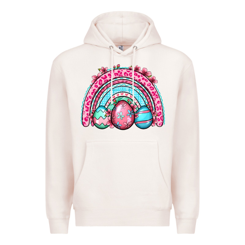 Easter Eggs Rainbow Premium Hoodie by OliviaCreatesArt | Teevron