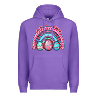 Purple Easter eggs rainbow Premium Hoodie - OliviaCreatesArt