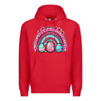 Red Easter eggs rainbow Premium Hoodie - OliviaCreatesArt