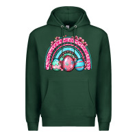 Sports Green Easter eggs rainbow Premium Hoodie - OliviaCreatesArt