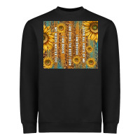 Black self reminders with sunflowers Heavyweight Sweatshirt - TumblerDesignByShophia