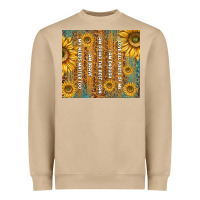 Mushroom self reminders with sunflowers Heavyweight Sweatshirt - TumblerDesignByShophia