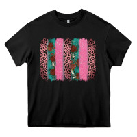 Black valentine's leopard brushstroke Heavy Core Tee - AdoDesignShop