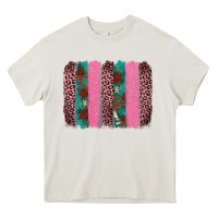 Cream valentine's leopard brushstroke Heavy Core Tee - AdoDesignShop