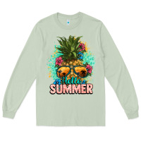 Matcha Hello summer pineapple Long Sleeve Tee - NancyCooperArtShop