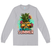 Moon Dust Hello summer pineapple Long Sleeve Tee - NancyCooperArtShop