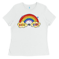 White love is love lgbtq Ladies Tee - MaliasSmallBusiness