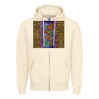 Sandshell leopard nana tumbler Zipper Hoodie - FaDigitalArtStudio