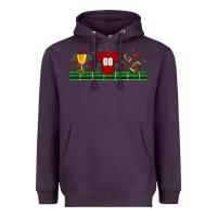 Plum trophy cup american football uniform libbey glass Heavyweight Hoodie - BundleAndBundleShop