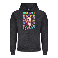 Vintage Black 100 days of school unicorn Vintage Hoodie - Artiststas