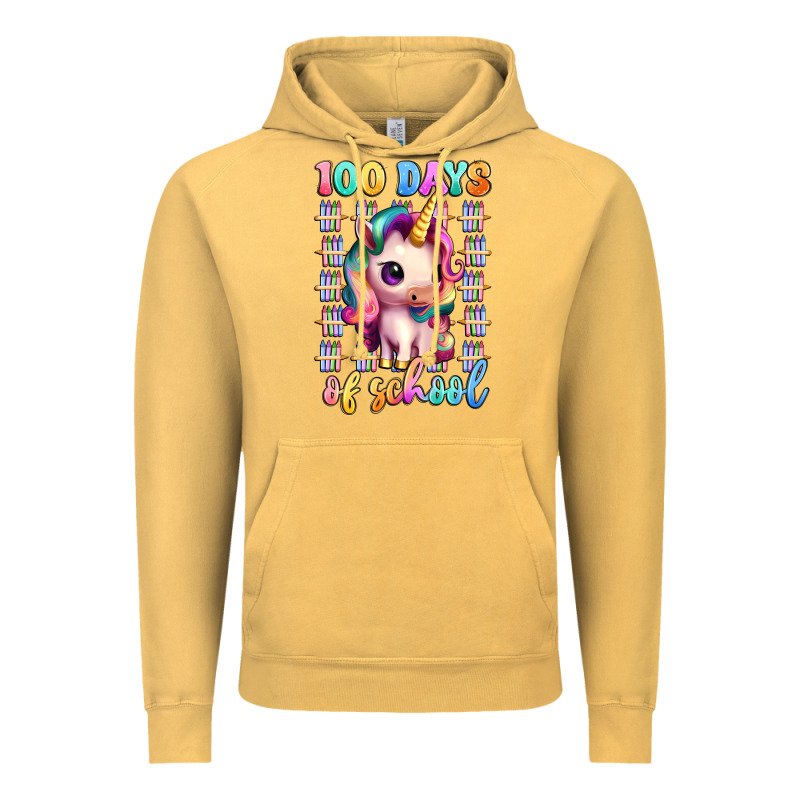 100 Days Of School Unicorn Vintage Hoodie by Artiststas | Teevron