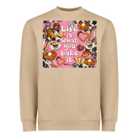 Mushroom life is what you bake it with cowhide Heavyweight Sweatshirt - TumblerDesignByShophia