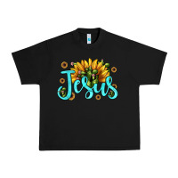 Black jesus sunflower Urban Heavy Tee - JahusDesignShop