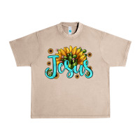 Jesus Sunflower Urban Heavy Tee | Teevron