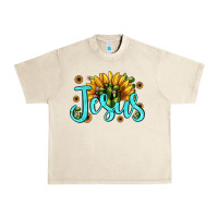 Sandshell jesus sunflower Urban Heavy Tee - JahusDesignShop