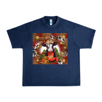 Navy Christmas baby cow hot cocoa Urban Heavy Tee - Jasminsmagicworld