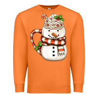 Carrot Christmas Snowman Coffee Cup Premium Sweatshirt - FaDigitalArtStudio