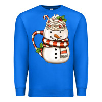 True Royal Christmas Snowman Coffee Cup Premium Sweatshirt - FaDigitalArtStudio