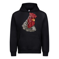 Black dominique rooster head Urban Hoodie - LillyAllenDesigns