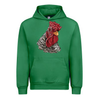 Emerald dominique rooster head Urban Hoodie - LillyAllenDesigns