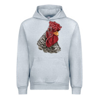 Heather Grey dominique rooster head Urban Hoodie - LillyAllenDesigns