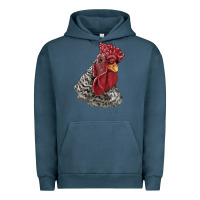 Pigment Midnight Navy dominique rooster head Urban Hoodie - LillyAllenDesigns
