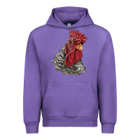 Tulip dominique rooster head Urban Hoodie - LillyAllenDesigns