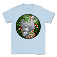 Dusty Blue brahma chicken christmas Classic Tee - LillyAllenDesigns