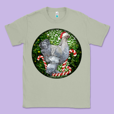 Brahma Chicken Christmas Classic Tee Designed By Lillyallendesigns
