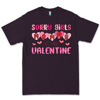 Plum sorry girls mommy is my valentine Premium Tee - MaliasSmallBusiness