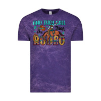Cloud Purple and they call the thing rodeo Vintage Tee - Artiststas
