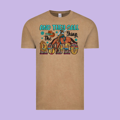 And They Call The Thing Rodeo Vintage Tee Designed By Artiststas