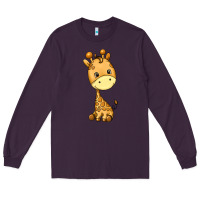 Plum giraffe Long Sleeve Tee - texasbilliewilder