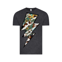 Vintage Black Lightning Bolt Vintage Tee - JahusDesignShop